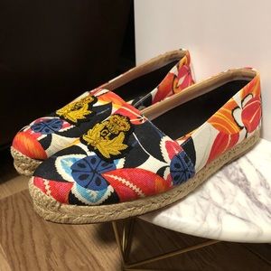 Gala Floral Espadrille Flats w. CL Crest - 41